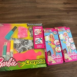 Crayola Barbie Tie-Dye Fashion Set - Pink, Black, Yellow